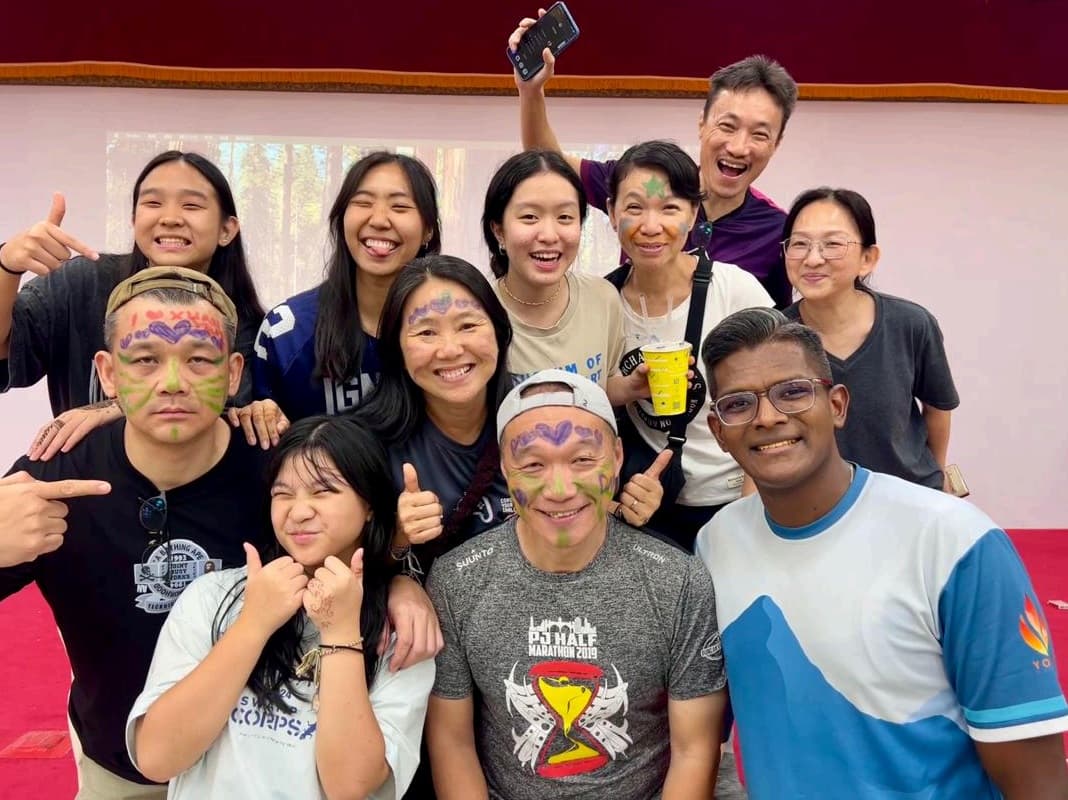 Leaders sharing the Swamp Camp story